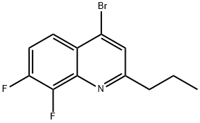 4-Bromo-7,8-difluoro-2-propylquinoline Structure