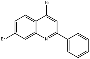 4,7-二溴-2-苯基喹啉 结构式