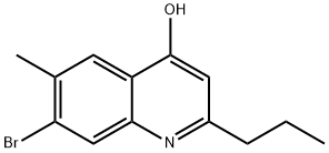 7-Bromo-4-hydroxy-6-methyl-2-propylquinoline Structure
