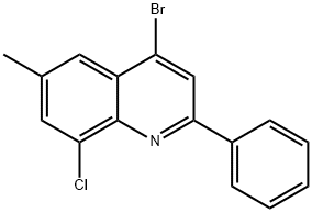 4-Bromo-8-chloro-6-methyl-2-phenylquinoline Structure