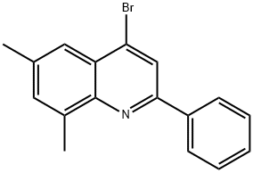 4-Bromo-6,8-dimethyl-2-phenylquinoline 化学構造式