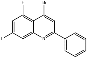4-Bromo-5,7-difluoro-2-phenylquinoline Struktur