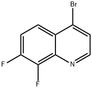 4-Bromo-7,8-difluoroquinoline Structure