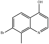 7-Bromo-4-hydroxy-8-methylquinoline Struktur