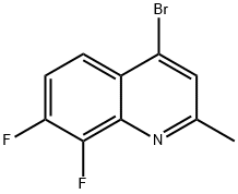 4-Bromo-7,8-difluoro-2-methylquinoline Structure