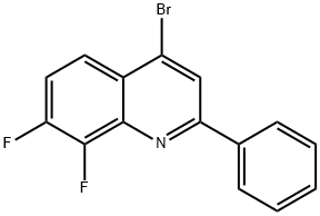 4-Bromo-7,8-difluoro-2-phenylquinoline Structure