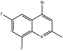 4-Bromo-6,8-difluoro-2-methylquinoline Structure