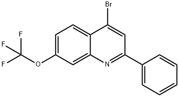 4-Bromo-2-phenyl-7-trifluoromethoxyquinoline Structure
