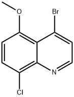 4-Bromo-8-chloro-5-methoxyquinoline Structure
