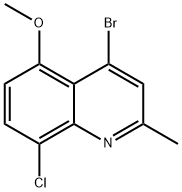 4-Bromo-8-chloro-5-methoxy-2-methylquinoline Structure