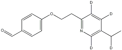 4-[2-(5-Ethyl-2-pyridinyl)-D4-ethoxy]-benzaldehyde Structure