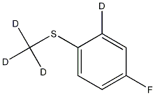 4-Fluorothioanisole-D4 Struktur