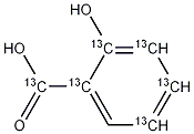 Salicylic Acid-13C6 结构式