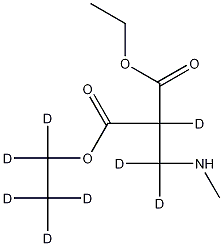Di--carbethoxyethyl-d8-methylamine Structure