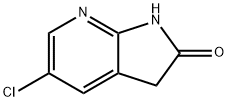 5-クロロ-1H-ピロロ[2,3-B]ピリジン-2(3H)-オン 化学構造式