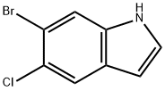 6-溴-5-氯-1H-吲哚 结构式
