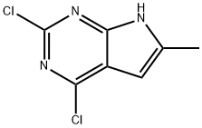 2,4-Dichloro-6-methyl-7H-pyrrolo[2,3-d]pyrimidine Structure