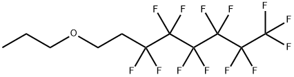 プロピル3,3,4,4,5,5,6,6,7,7,8,8,8-トリデカフルオロオクチルエーテル 化学構造式