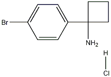 1-(4-溴苯基)环丁胺盐酸盐, 1193389-40-0, 结构式