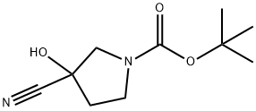 3-氰基-3-羟基吡咯烷-1-羧酸叔丁酯, 1194376-31-2, 结构式