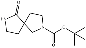 tert-butyl 6-oxo-2,7-diazaspiro[4.4]nonane-2-carboxylate Struktur