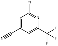 2-chloro-6-(trifluoromethyl)isonicotinonitrile Structure