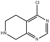 4-氯-5,6,7,8-四氢-吡啶[3,4-D嘧啶, 1196157-06-8, 结构式