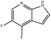 4,5-ジフルオロ-1H-ピロロ[2,3-B]ピリジン 化学構造式