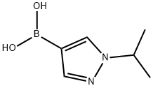 1-ISOPROPYLPYRAZOLE-4-BORONIC ACID 结构式