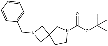 tert-butyl 2-benzyl-2,6-diazaspiro[3.4]octane-6-carboxylate Struktur