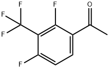1-[2,4-ジフルオロ-3-(トリフルオロメチル)フェニル]エタノン 化学構造式