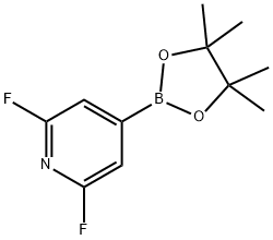 2,6-二氟吡啶-4-硼酸频哪醇酯, 1204333-58-3, 结构式