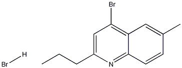 4-Bromo-6-methyl-2-propylquinoline hydrobromide Structure