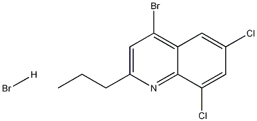 4-Bromo-6,8-dichloro-2-propylquinoline hydrobromide Structure