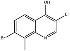 3,7-Dibromo-4-hydroxy-8-methylquinoline Structure
