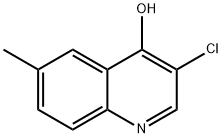 3-Chloro-4-hydroxy-6-methylquinoline Struktur