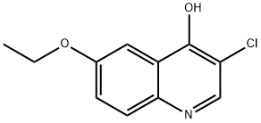 3-Chloro-6-ethoxy-4-hydroxyquinoline Struktur