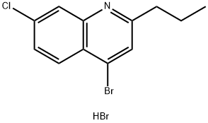 4-Bromo-7-chloro-2-propylquinoline hydrobromide Structure