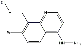 7-Bromo-4-hydrazino-8-methylquinoline hydrochloride Structure