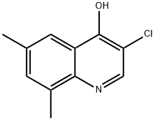 3-Chloro-6,8-dimethyl-4-hydroxyquinoline Struktur