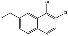 3-Chloro-6-ethyl-4-hydroxyquinoline Struktur