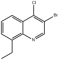 3-Bromo-4-chloro-8-ethylquinoline Structure