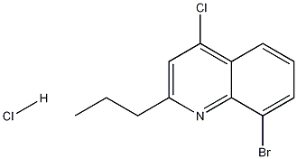 4-Chloro-8-bromo-2-propylquinoline hydrochloride Structure