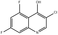3-Chloro-5,7-difluoro-4-hydroxyquinoline Struktur