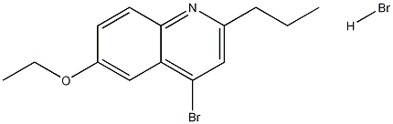 4-Bromo-6-ethoxy-2-propylquinoline hydrobromide Structure