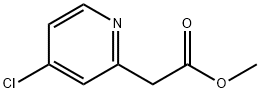Methyl-2 (4-Chloropyridine-2yl)acetate 化学構造式
