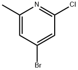 4-ブロモ-2-クロロ-6-メチルピリジン 化学構造式