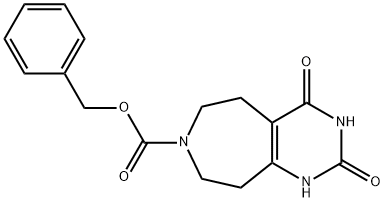 苄基 2,4-二氧代-1,2,3,4,5,6,8,9-八氢-7H-嘧啶并[4,5-D]氮杂卓-7-羧酸, 1207369-43-4, 结构式