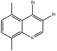 3,4-Dibromo-5,8-dimethylquinoline 结构式