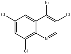 4-Bromo-3,6,8-trichloroquinoline Structure